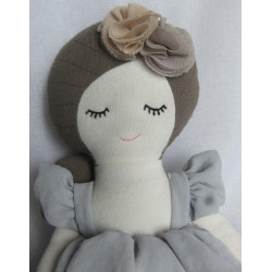 Spinkie - Stoffpuppe - Mädchen mit Kleidchen - ca. 35 cm groß - Schlenker