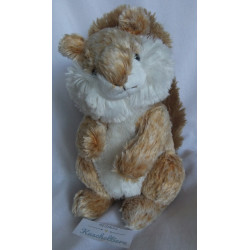 Bob der Bär - Spieltier - Plüschtier - Eichhörnchen - Braun, rotbraun-weiß meliert, weiß - ca. 20 cm hoch und 10 cm lang