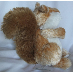 Bob der Bär - Spieltier - Plüschtier - Eichhörnchen - Braun, rotbraun-weiß meliert, weiß - ca. 20 cm hoch und 10 cm lang