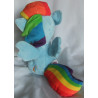 Nici - Plüschtier - My little Pony - Rainbow Dash - hellblau, bunt - ca. 30 cm groß - sitzend