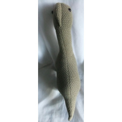 Depot - Plüschtier - For Little Ones - Strick - Dino - oliv - ca. 42 cm hoch und ca. 35 cm lang - stehend