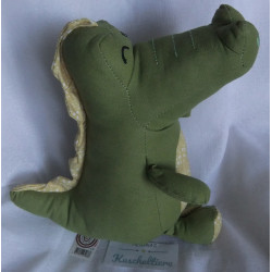 Depot - Stofftier - For Little ones - Krokodil - grün, beige mit Motiven - ca. 28 cm groß - Schlenker