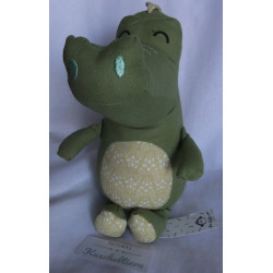 Depot - Stofftier - For Little ones - Krokodil - grün, beige mit Motiven - ca. 28 cm groß - Schlenker