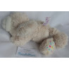 Nici - Plüschtier - Classic Bear - Bär beige mit geblümten Fußsohlen - ca. 23 cm groß - liegend