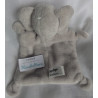 Dopodopo - Takko - Schmusetuch Elefant grau, weiß, rosa - Sternchenmotive - ca. 25 cm lang