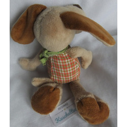 Sigikid - Plüschtier - Hund Fips mit Halstuch - Brauntöne, kariert - ca. 28 cm groß - Schlenker