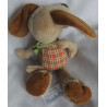 Sigikid - Plüschtier - Hund Fips mit Halstuch - Brauntöne, kariert - ca. 28 cm groß - Schlenker