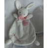 H&M - Schmusetuch - Hase I love snuggles mit Schleife und Herzchenmotiv - ca. 23 cm lang