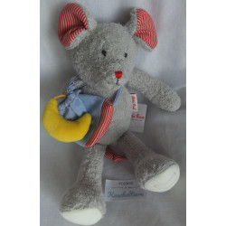 Käthe Kruse - Kuscheltier-Spieltier - Maus Robin mit Säckchen und Halbmond - ca. 35 cm groß