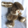 TCM - Tchibo - Plüschtier - Hase Larry Lampe braun mit Halstuch hellbraun mit grünen Punkten - ca. 30 cm groß - sitzend