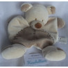 Nicotoy - Schmusetuch - Bäre mit Stickerei - braun, beige - ca. 21 cm x 21 cm