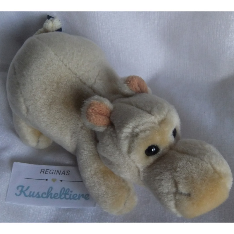 Trudi - Plüschtier - Nilpferd - beige - ca. 18 cm lang und ca. 9 cm hoch