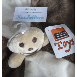Euro Souvenirs GmbH - ES - Schmusetuch - Lebkuchenmann - braun, beige - mit Schnullerhalter - ca. 25 cm x 25 cm groß