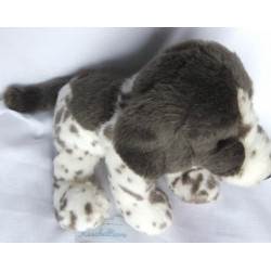 Animigos World of Nature - Plüschtier - Hund Welpe Pointer - wollweiß, grau, braun - ca. 25 cm groß - stehend
