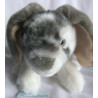 Softtoys - Plüschtier - Hase - grau, weiß - ca. 30 cm lang und ca. 15 cm hoch