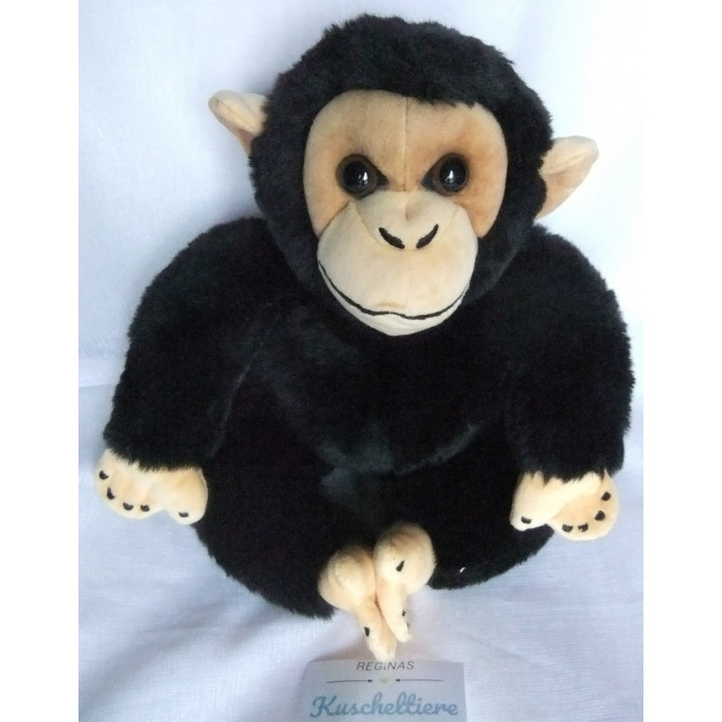 Simba Disney National Geographic - Plüschtier - Affe Schimpanse - schwarz, braun - ca. 25 cm groß - sitzend