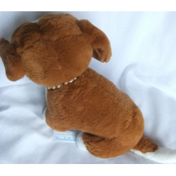 Sunkid - Plüschtier - Hund - braun, weiß - ca. 30 cm hoch und 25 cm lang