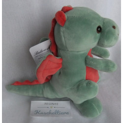 Bukowski Design - Plüschtier - Drache Baby Drago - grün, rot - ca. 18 cm groß - sitzend