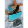 Lollo & Bernie - GEP - Plüschtier - Giraffe Lollo mit Pilot Outfit - ca. 35 cm groß - Schlenker