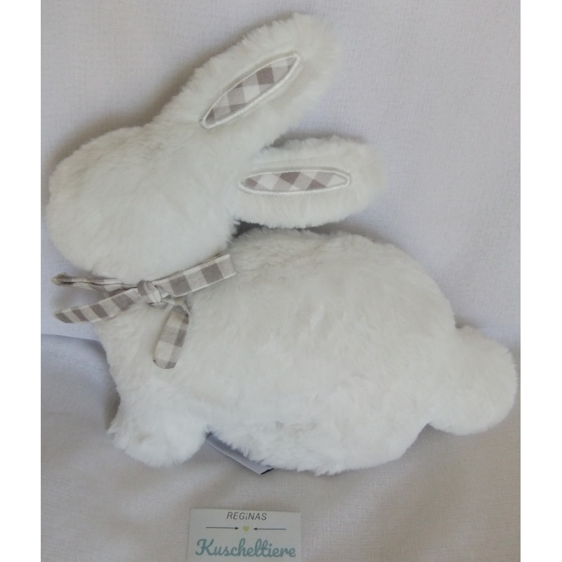 Cupcakes and Cashmeres - Stofftier-Kuschelkissen - Hase figürlich - weiß - ca. 32 cm lang und ca. 29 cm hoch