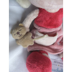 Nici - Plüschtier - Wonderland - Plüschpuppe MiniLina mit Kleid und Teddy - ca. 33 cm groß - Schlenker