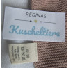 Ava & Yves - Schmusetuch - Frosch beige mit Punkten, altrosa - Schnuffeltuch altrosa