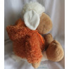Nici - Plüschtier - Schaf Jolly Mäh Sheebo mit Kapuze - orange, weiß, braun - ca. 50 cm groß - Schlenker