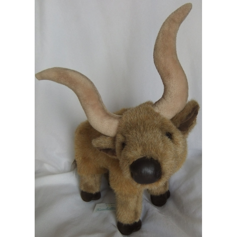 Aurora Classics - Plüschtier - Longhorn - Brauntöne - ca. 25 cm hoch und ca. 33 cm lang - stehend