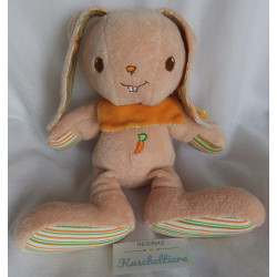 Steiff - Plüschtier - Hase Hannes - mit Halstuch - orange, apricot, bunte Streifen - ca. 25 cm groß - Schlenker