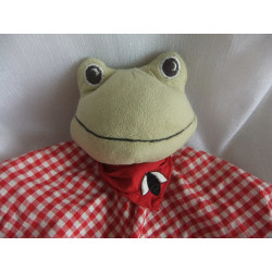 Ikea - Schmusetuch - Fabler Groda - Frosch Frog mit Halstuch - zweilagig - ca. 33 cm langl