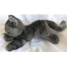 Ikea - Plüschtier - Kat Minnen - Katze - dunkelgrau - ca. 35 cm groß liegend -