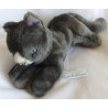 Ikea - Plüschtier - Kat Minnen - Katze - dunkelgrau - ca. 35 cm groß liegend -