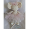Bukowski Design - Plüschtier - Ballerina Maus mit Tüllrock und Schleife am Öhrchen - ca. 28 cm groß - Schlenker