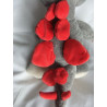 Nici - Plüschtier - Dinosaurier - grau, rot, weiß - ca. 45 cm groß - Schlenker