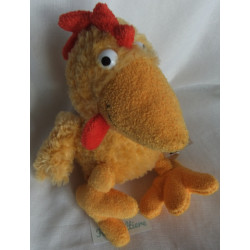 Sigikid - Plüschtier - Huhn Zicke Zacke - gelb, rot - ca. 25 cm groß - Schlenker