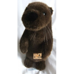 Kösener Spielzeug Manufaktur GmbH - Plüschtier - Otter - dunkelbraun - ca. 35 cm groß - stehend - aufrecht