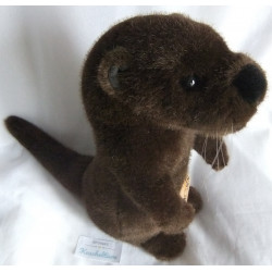 Kösener Spielzeug Manufaktur GmbH - Plüschtier - Otter - dunkelbraun - ca. 35 cm groß - stehend - aufrecht