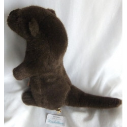 Kösener Spielzeug Manufaktur GmbH - Plüschtier - Otter - dunkelbraun - ca. 35 cm groß - stehend - aufrecht