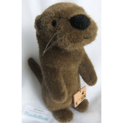 Kösener Spielzeug Manufaktur GmbH - Plüschtier - Otter klein - dunkelbraun - ca. 24 cm groß - aufrecht stehend