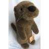 Kösener Spielzeug Manufaktur GmbH - Plüschtier - Otter klein - dunkelbraun - ca. 24 cm groß - aufrecht stehend