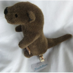 Kösener Spielzeug Manufaktur GmbH - Plüschtier - Otter klein - dunkelbraun - ca. 24 cm groß - aufrecht stehend