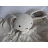 IdiS Toodo - Schmusetuch - Organic Cotton Baumwolle - Hase - beige, grau - ca. 18 cm lang