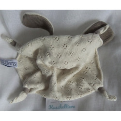 IdiS Toodo - Schmusetuch - Organic Cotton Baumwolle - Hase - beige, grau - ca. 18 cm lang