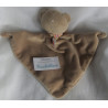 Baby Fehn - Schmusetuch - Bär braun mit Schal gestreift - ca. 25 cm lang