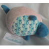 Nici - Plüschtier Badetier Flubbydubs Delfin - rosa, blau, Motive Fische- ca. 15 cm groß - liegend