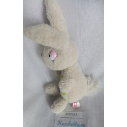 Nici - Plüschtier - Spring 2016 - Hase beige, weiß mit gelben Punkten, kleiner Schmetterling am Ohr  - ca. 15 cm groß