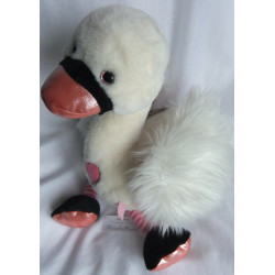 Nici - Plüschtier - Nici green - Love Schwan - weiß, rosa, altrosaglitzer - ca. 50 cm groß - Schlenker