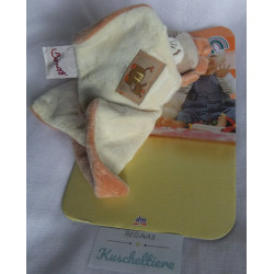 Babylove - DM - Schmusetuch - Jungle - Löwe - gelb, orangebraun, braun  - ca. 22 cm x 21cm groß