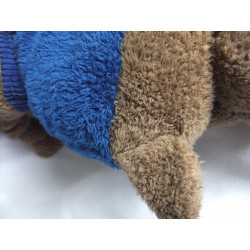 Nici - Plüschtier - Elch Detlef - braun, blau, grün - ca. 43 cm groß - liegend