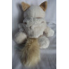 Nici - Plüschtier - Katze Schneekatze Snowcat mit Kapuze - creme, weiß, vanille  - ca. 35 cm groß - Schlenker